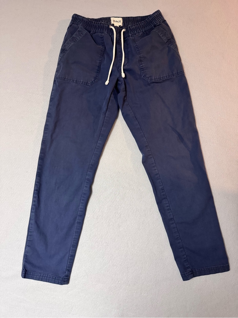 Pact Navy Blue Joggers Size Small Organic Cotton